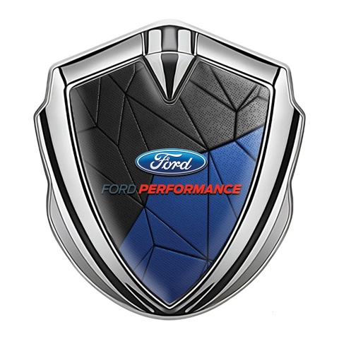 Ford Bodyside Emblem Badge Silver Blue Mosaic Performance Edition