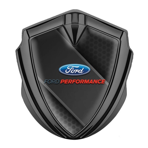 Ford Emblem Self Adhesive Graphite Black Ribbon Dark Hex Edition