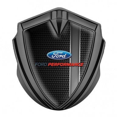 Ford Bodyside Domed Emblem Graphite Black Carbon Racing Stripe Design