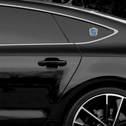 Ford Bodyside Badge Self Adhesive Gold Glacial Blue Performance Design