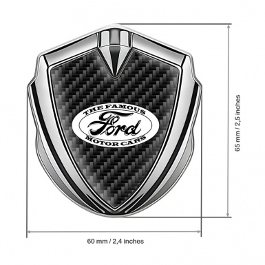 Ford Emblem Self Adhesive Silver Black Carbon Vintage White Edition