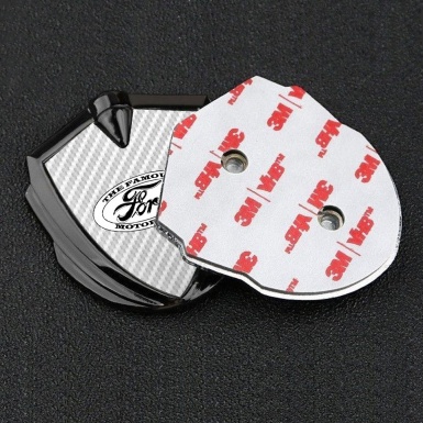 Ford Trunk Emblem Badge Graphite Pearly White Carbon Vintage Edition