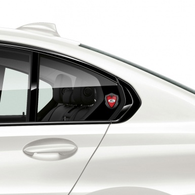 Ford Bodyside Badge Self Adhesive Graphite Bright Red White Classic Logo