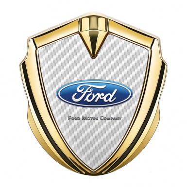 Ford Bodyside Emblem Badge Gold White Carbon Blue Classic Oval Logo