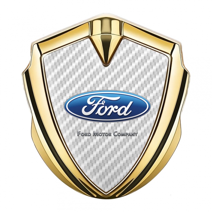 Ford Bodyside Emblem Badge Gold White Carbon Blue Classic Oval Logo
