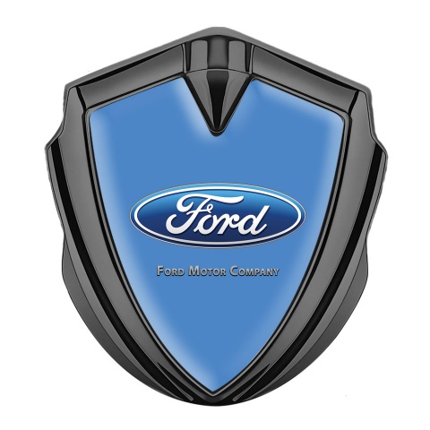 Ford Emblem Car Badge Graphite Glacial Blue Base Classic Logo Edition