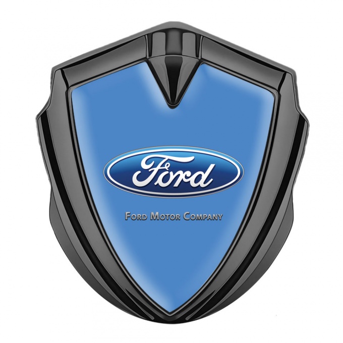 Ford Emblem Car Badge Graphite Glacial Blue Base Classic Logo Edition