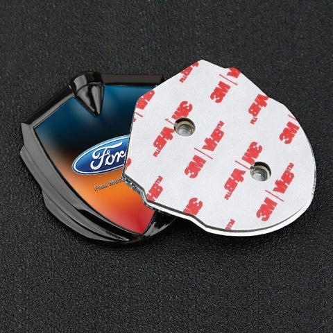 Ford Bodyside Badge Self Adhesive Graphite Gradient Palette Classic Logo