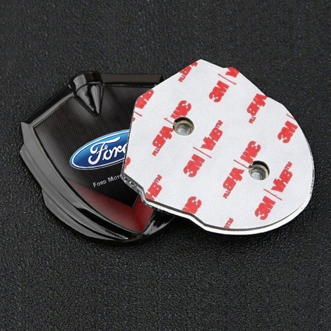 Ford Fender Emblem Badge Graphite Charcoal Strokes Red Fragment Design