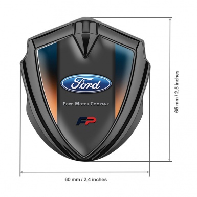 Ford Trunk Emblem Badge Graphite Gradient Frame Charcoal Center Panel