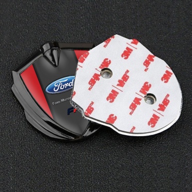 Ford Bodyside Emblem Self Adhesive Graphite Crimson Frame Classic Logo
