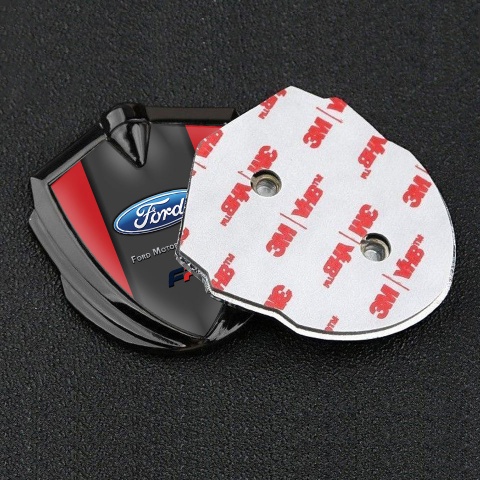 Ford Bodyside Emblem Self Adhesive Graphite Crimson Frame Classic Logo