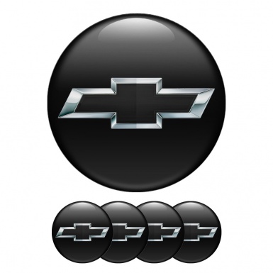Chevrolet Silicone Stickers Wheel Center Cap Black Edition