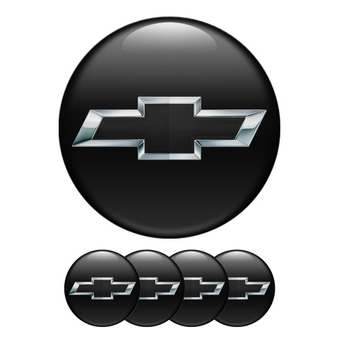 Chevrolet Silicone Stickers Wheel Center Cap Black Edition