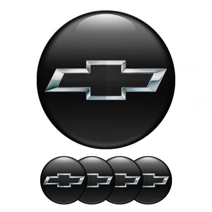 Chevrolet Silicone Stickers Wheel Center Cap Black Edition