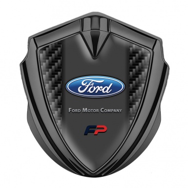 Ford Bodyside Emblem Badge Graphite Black Carbon Fill Performance Logo