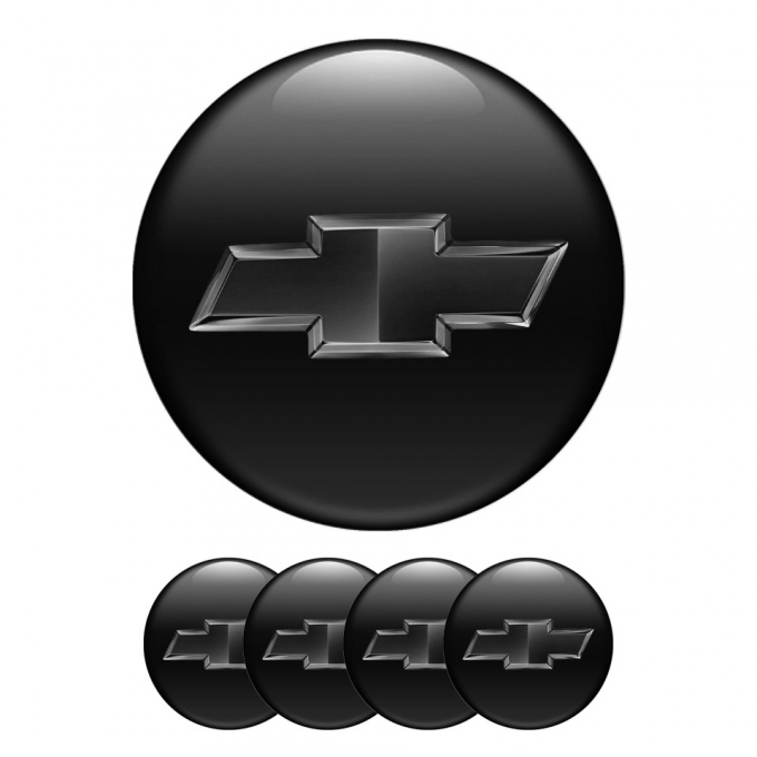 Chevrolet Silicone Stickers Wheel Center Cap Dark Edition