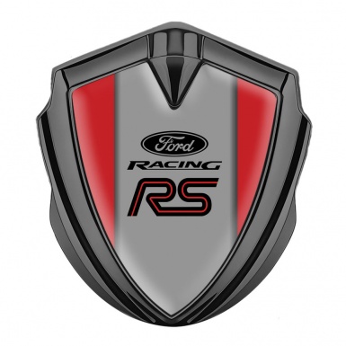Ford RS Bodyside Emblem Badge Graphite Red Frame Racing Version