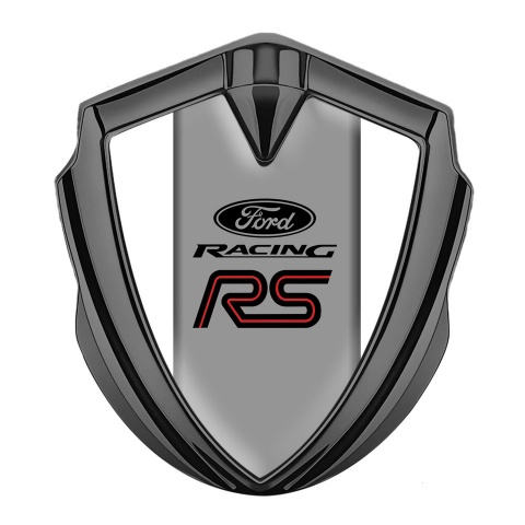 Ford RS Bodyside Domed Emblem Graphite White Palette Racing Spirit