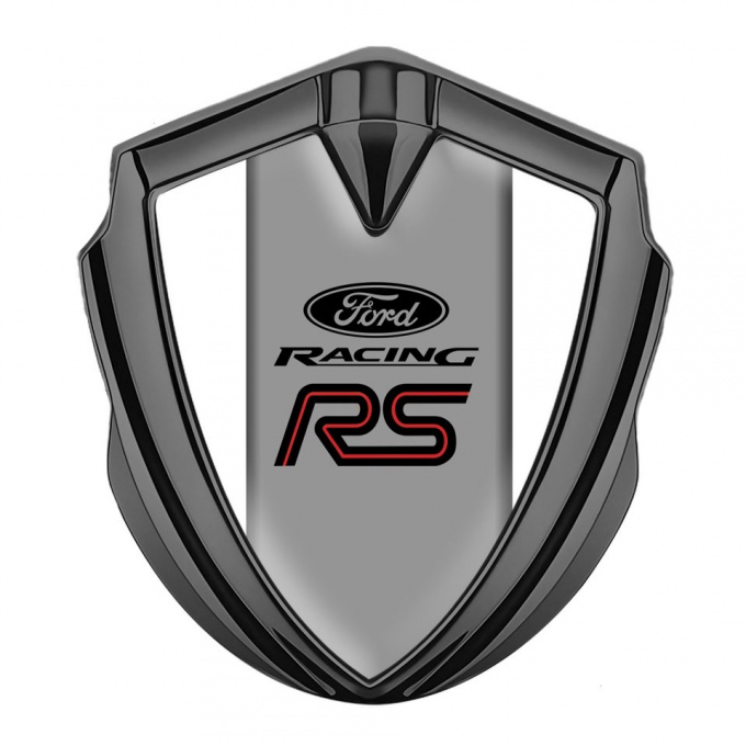 Ford RS Bodyside Domed Emblem Graphite White Palette Racing Spirit