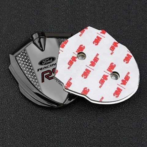 Ford RS Fender Emblem Badge Graphite Steel Grate Center Column Template