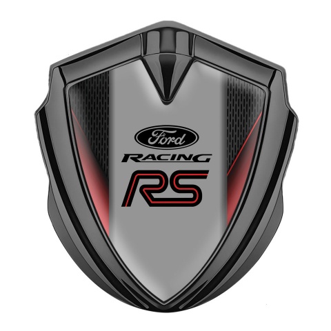 Ford RS Bodyside Emblem Badge Graphite Fine Charcoal Mesh Racing Design