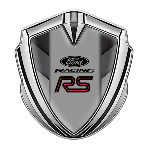 Ford RS Bodyside Emblem Self Adhesive Silver Dark Shades Fragments