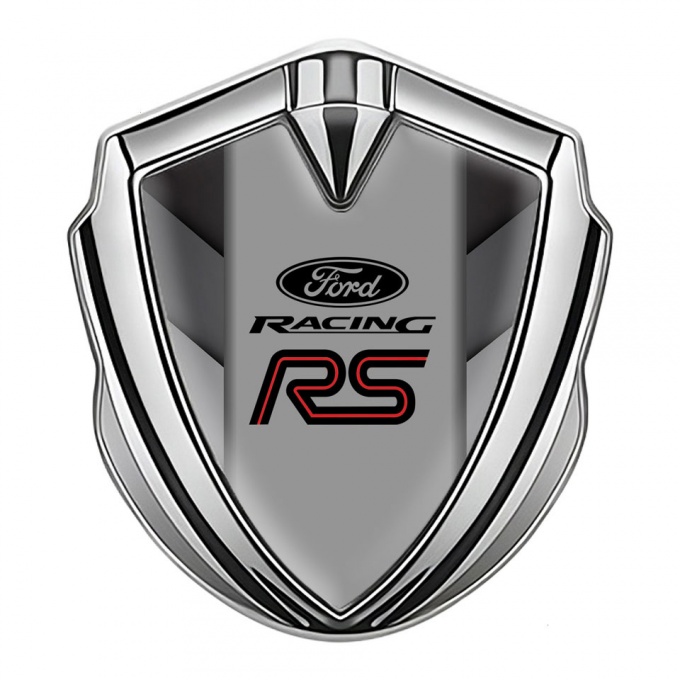 Ford RS Bodyside Emblem Self Adhesive Silver Dark Shades Fragments