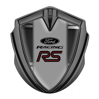 Ford RS Bodyside Emblem Badge Graphite Black Base Metallic Fragments