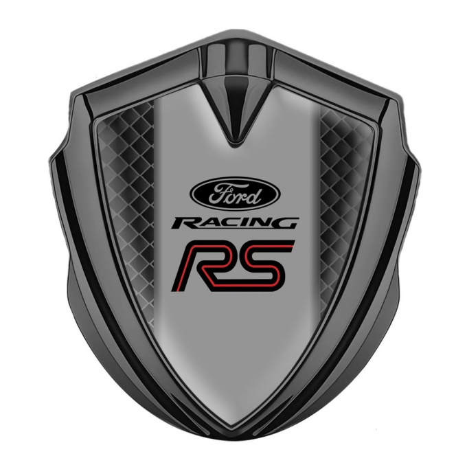 Ford RS Bodyside Domed Emblem Graphite Dark Cells Rallye Sport Edition