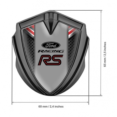 Ford Bodyside Emblem Self Adhesive Graphite Dark Mesh Top Crest Design