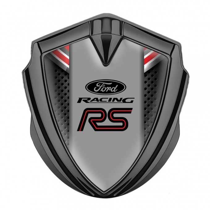 Ford Bodyside Emblem Self Adhesive Graphite Dark Mesh Top Crest Design