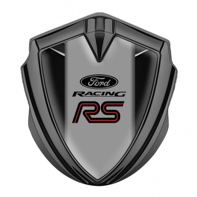 Ford Bodyside Badge Self Adhesive Graphite Dark Mesh Chrome Fragments