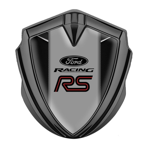 Ford Bodyside Badge Self Adhesive Graphite Dark Mesh Chrome Fragments
