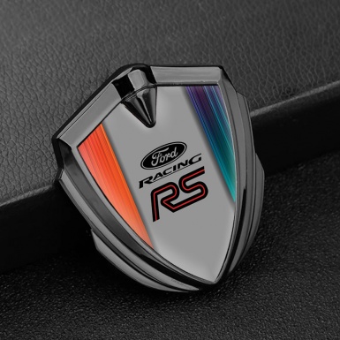 Ford Emblem Badge Self Adhesive Graphite Vivid Gradient Racing Edition