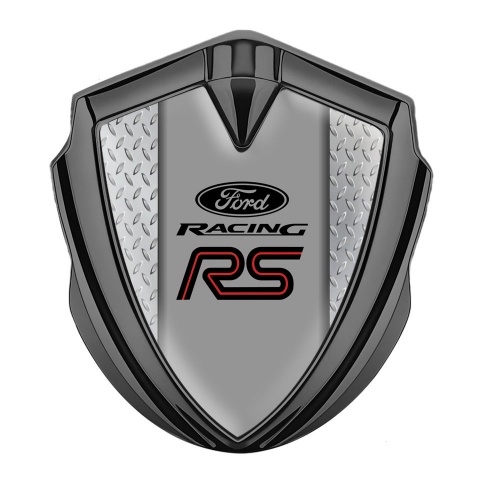 Ford RS Bodyside Emblem Badge Graphite Industrial Steel Racing Design