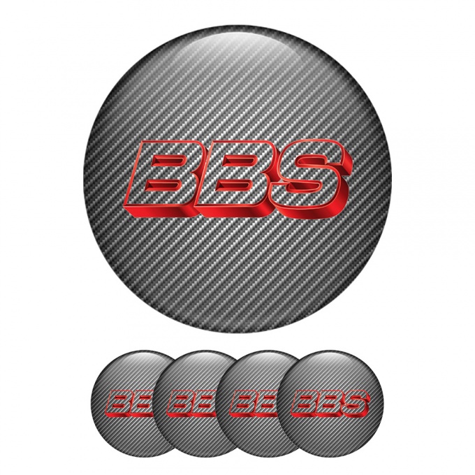 BBS Wheel Center Caps Emblem Carbon