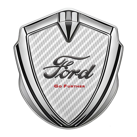 Ford Bodyside Badge Self Adhesive Silver White Carbon Classic Slogan