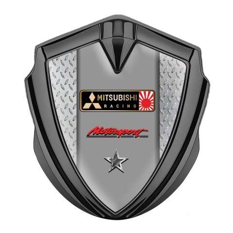 Mitsubishi Bodyside Emblem Self Adhesive Graphite Japan Racing Edition