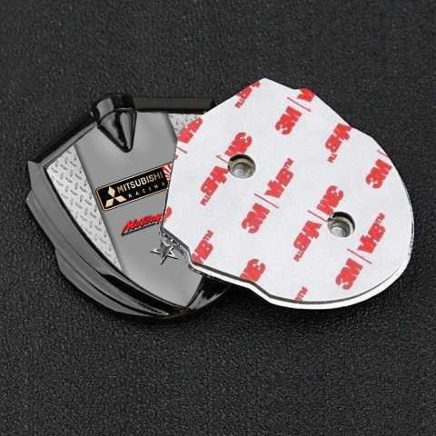 Mitsubishi Bodyside Emblem Self Adhesive Graphite Japan Racing Edition