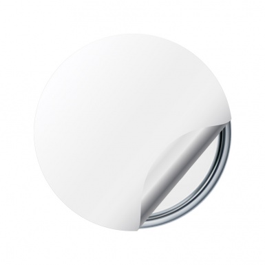 Buick Silicone Stickers Wheel Center Cap White with Multicolour Logo