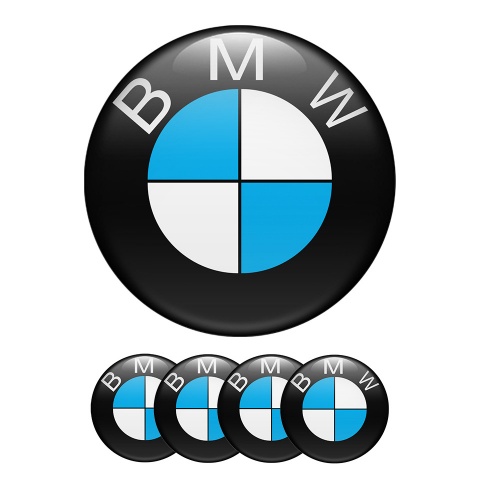 BMW Domed Stickers Wheel Center Cap Retro Classic