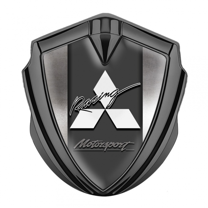 Mitsubishi Bodyside Emblem Self Adhesive Graphite Metal Sheet Edition