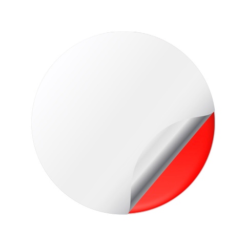 Cadillac Silicone Stickers Center Cap Red with Black Logo