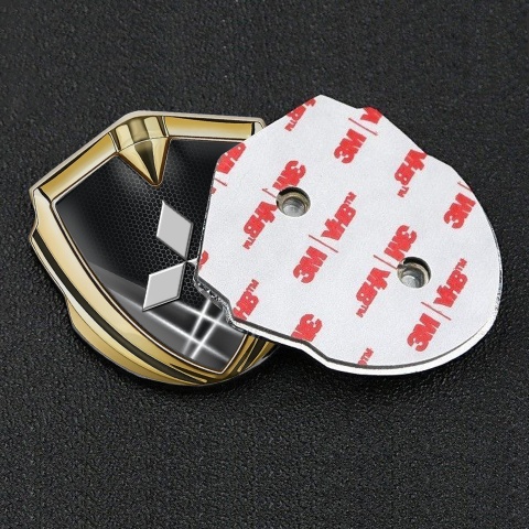 Mitsubishi Trunk Emblem Badge Gold Greyscale Hex Grey Logo