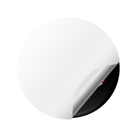 Umbrella Silicone Stickers Wheel Center Cap Black
