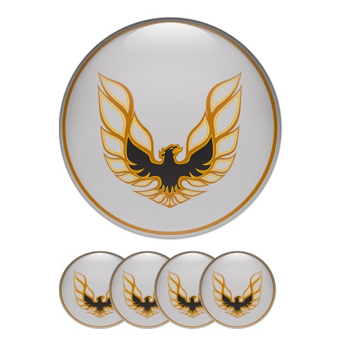 Pontiac Silicone Stickers Wheel Center Cap Grey Ring