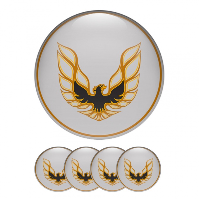 Pontiac Silicone Stickers Wheel Center Cap Grey Ring