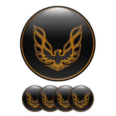 Pontiac Silicone Stickers Wheel Center Cap Black Ring
