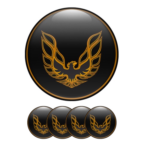 Pontiac Silicone Stickers Wheel Center Cap Black Ring